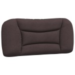 vidaXL Pernă pentru tăblie de pat maro închis, 90 cm, material textil vidaXL Pernă pentru tăblie de pat maro închis, 90 cm, material textil