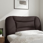 vidaXL Pernă pentru tăblie de pat maro închis, 90 cm, material textil vidaXL Pernă pentru tăblie de pat maro închis, 90 cm, material textil