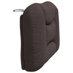 vidaXL Pernă pentru tăblie de pat maro închis, 90 cm, material textil vidaXL Pernă pentru tăblie de pat maro închis, 90 cm, material textil
