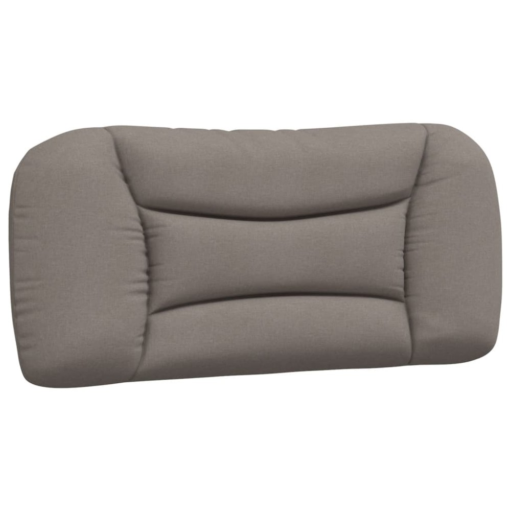 vidaXL Pernă pentru tăblie de pat, gri taupe, 90 cm, material textil
