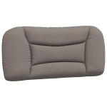 vidaXL Pernă pentru tăblie de pat, gri taupe, 90 cm, material textil vidaXL Pernă pentru tăblie de pat, gri taupe, 90 cm, material textil