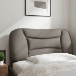 vidaXL Pernă pentru tăblie de pat, gri taupe, 90 cm, material textil vidaXL Pernă pentru tăblie de pat, gri taupe, 90 cm, material textil