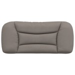 vidaXL Pernă pentru tăblie de pat, gri taupe, 90 cm, material textil vidaXL Pernă pentru tăblie de pat, gri taupe, 90 cm, material textil