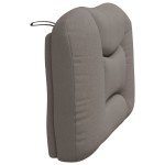vidaXL Pernă pentru tăblie de pat, gri taupe, 90 cm, material textil vidaXL Pernă pentru tăblie de pat, gri taupe, 90 cm, material textil