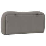 vidaXL Pernă pentru tăblie de pat, gri taupe, 90 cm, material textil vidaXL Pernă pentru tăblie de pat, gri taupe, 90 cm, material textil