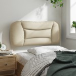 vidaXL Pernă pentru tăblie de pat, crem, 90 cm, material textil vidaXL Pernă pentru tăblie de pat, crem, 90 cm, material textil