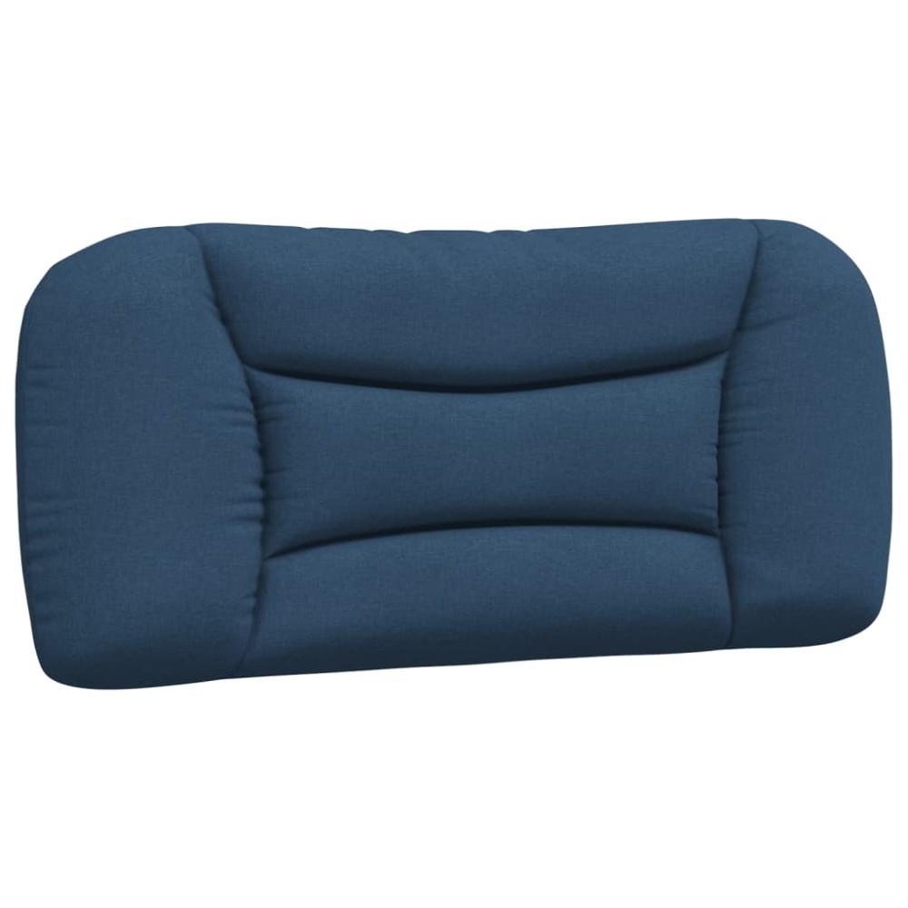 vidaXL Pernă pentru tăblie de pat, albastru, 90 cm, material textil