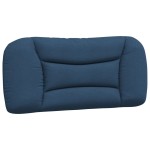 vidaXL Pernă pentru tăblie de pat, albastru, 90 cm, material textil vidaXL Pernă pentru tăblie de pat, albastru, 90 cm, material textil