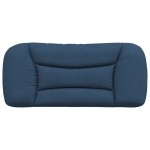 vidaXL Pernă pentru tăblie de pat, albastru, 90 cm, material textil vidaXL Pernă pentru tăblie de pat, albastru, 90 cm, material textil