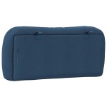 vidaXL Pernă pentru tăblie de pat, albastru, 90 cm, material textil vidaXL Pernă pentru tăblie de pat, albastru, 90 cm, material textil
