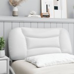 vidaXL Pernă pentru tăblie pat, alb, 90 cm, piele artificială