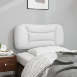 vidaXL Pernă pentru tăblie pat, alb, 90 cm, piele artificială