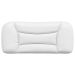 vidaXL Pernă pentru tăblie pat, alb, 90 cm, piele artificială