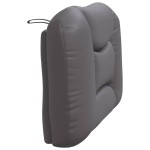 vidaXL Pernă pentru tăblie, Hvar, gri, 90 cm, piele artificială
