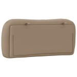 vidaXL Pernă pentru tăblie pat, Hvar, cappuccino, 90 cm, piele artificială