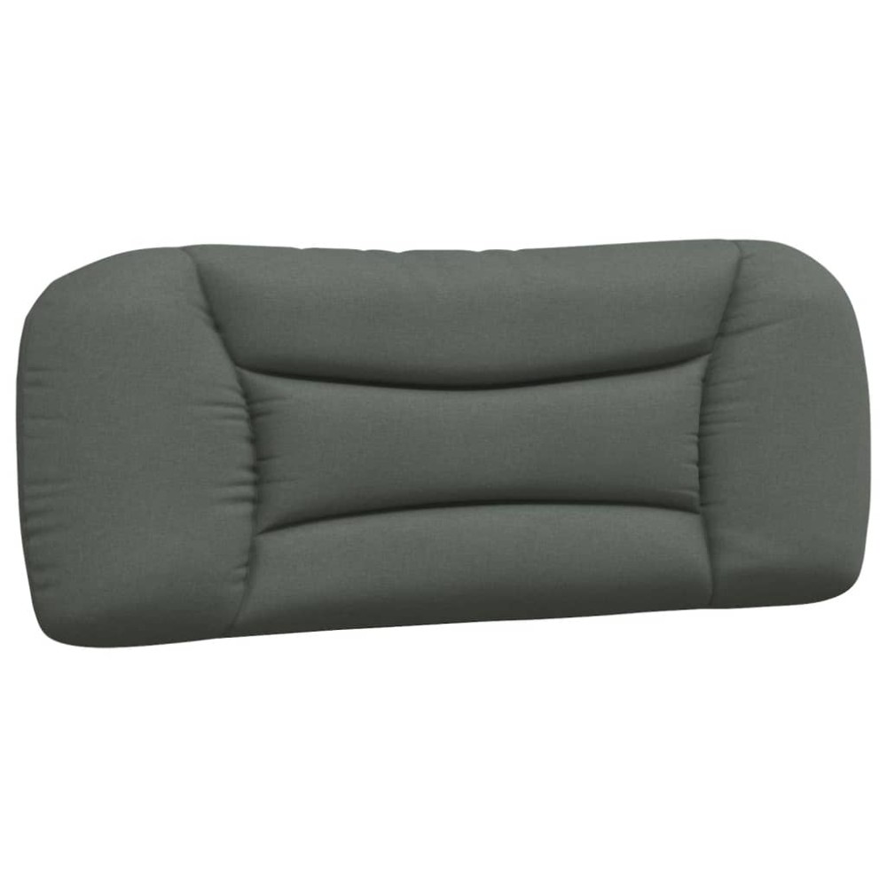 vidaXL Pernă pentru tăblie de pat, gri închis, 100 cm, material textil