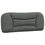 vidaXL Pernă pentru tăblie de pat, gri închis, 100 cm, material textil