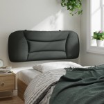 vidaXL Pernă pentru tăblie de pat, gri închis, 100 cm, material textil