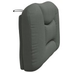 vidaXL Pernă pentru tăblie de pat, gri închis, 100 cm, material textil