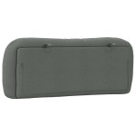 vidaXL Pernă pentru tăblie de pat, gri închis, 100 cm, material textil