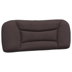 vidaXL Pernă pentru tăblie de pat maro închis, 100 cm, material textil vidaXL Pernă pentru tăblie de pat maro închis, 100 cm, material textil