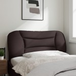 vidaXL Pernă pentru tăblie de pat maro închis, 100 cm, material textil vidaXL Pernă pentru tăblie de pat maro închis, 100 cm, material textil