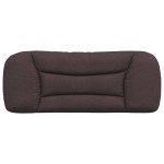 vidaXL Pernă pentru tăblie de pat maro închis, 100 cm, material textil vidaXL Pernă pentru tăblie de pat maro închis, 100 cm, material textil