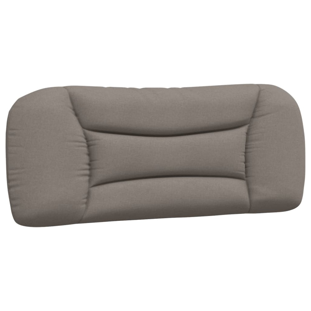 vidaXL Pernă pentru tăblie de pat, gri taupe, 100 cm, material textil