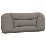 vidaXL Pernă pentru tăblie de pat, gri taupe, 100 cm, material textil vidaXL Pernă pentru tăblie de pat, gri taupe, 100 cm, material textil