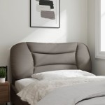 vidaXL Pernă pentru tăblie de pat, gri taupe, 100 cm, material textil vidaXL Pernă pentru tăblie de pat, gri taupe, 100 cm, material textil