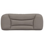 vidaXL Pernă pentru tăblie de pat, gri taupe, 100 cm, material textil vidaXL Pernă pentru tăblie de pat, gri taupe, 100 cm, material textil