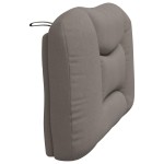 vidaXL Pernă pentru tăblie de pat, gri taupe, 100 cm, material textil vidaXL Pernă pentru tăblie de pat, gri taupe, 100 cm, material textil