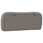 vidaXL Pernă pentru tăblie de pat, gri taupe, 100 cm, material textil vidaXL Pernă pentru tăblie de pat, gri taupe, 100 cm, material textil