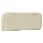 vidaXL Pernă pentru tăblie de pat, crem, 100 cm, material textil