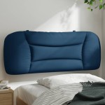 vidaXL Pernă pentru tăblie de pat, albastru, 100 cm, material textil vidaXL Pernă pentru tăblie de pat, albastru, 100 cm, material textil