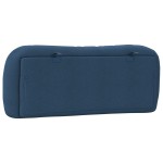 vidaXL Pernă pentru tăblie de pat, albastru, 100 cm, material textil vidaXL Pernă pentru tăblie de pat, albastru, 100 cm, material textil