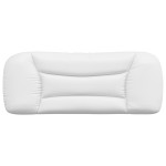 vidaXL Pernă pentru tăblie pat, alb, 100 cm, piele artificială