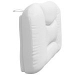 vidaXL Pernă pentru tăblie pat, alb, 100 cm, piele artificială