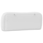 vidaXL Pernă pentru tăblie pat, alb, 100 cm, piele artificială
