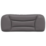 vidaXL Pernă pentru tăblie, Hvar, gri, 100 cm, piele artificială