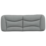 vidaXL Pernă tăblie de pat, Hvar, gri deschis, 120 cm, material textil