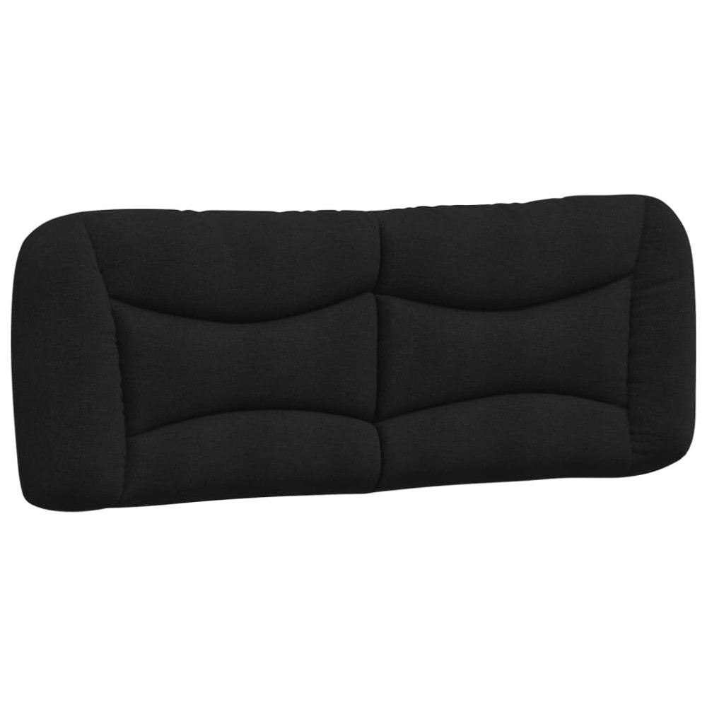 vidaXL Pernă pentru tăblie de pat, negru, 120 cm, material textil