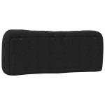 vidaXL Pernă pentru tăblie de pat, negru, 120 cm, material textil vidaXL Pernă pentru tăblie de pat, negru, 120 cm, material textil