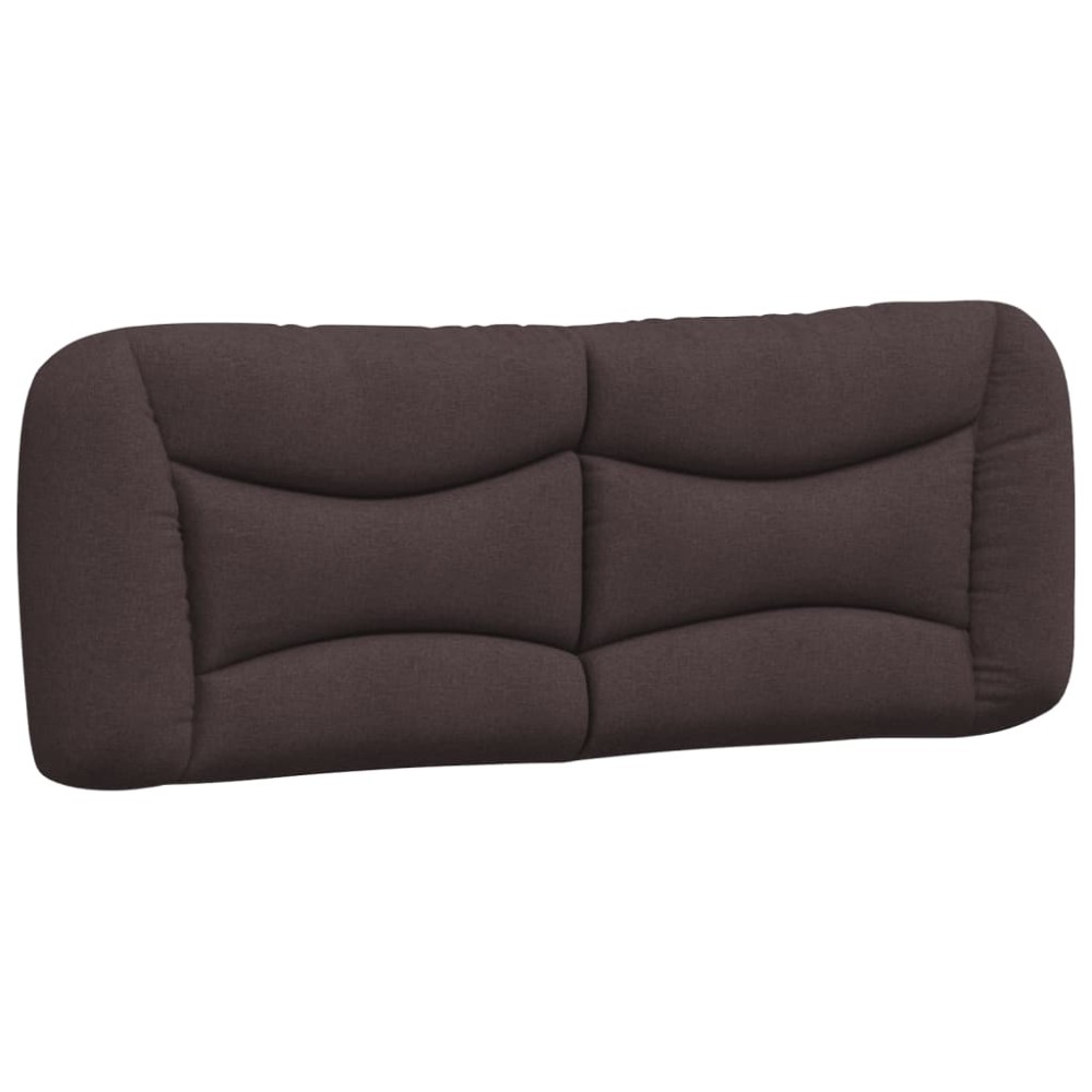 vidaXL Pernă pentru tăblie de pat maro închis, 120 cm, material textil