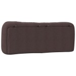vidaXL Pernă pentru tăblie de pat maro închis, 120 cm, material textil vidaXL Pernă pentru tăblie de pat maro închis, 120 cm, material textil