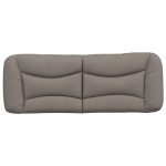 vidaXL Pernă pentru tăblie de pat, gri taupe, 120 cm, material textil vidaXL Pernă pentru tăblie de pat, gri taupe, 120 cm, material textil