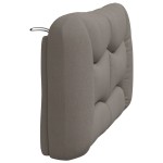 vidaXL Pernă pentru tăblie de pat, gri taupe, 120 cm, material textil vidaXL Pernă pentru tăblie de pat, gri taupe, 120 cm, material textil
