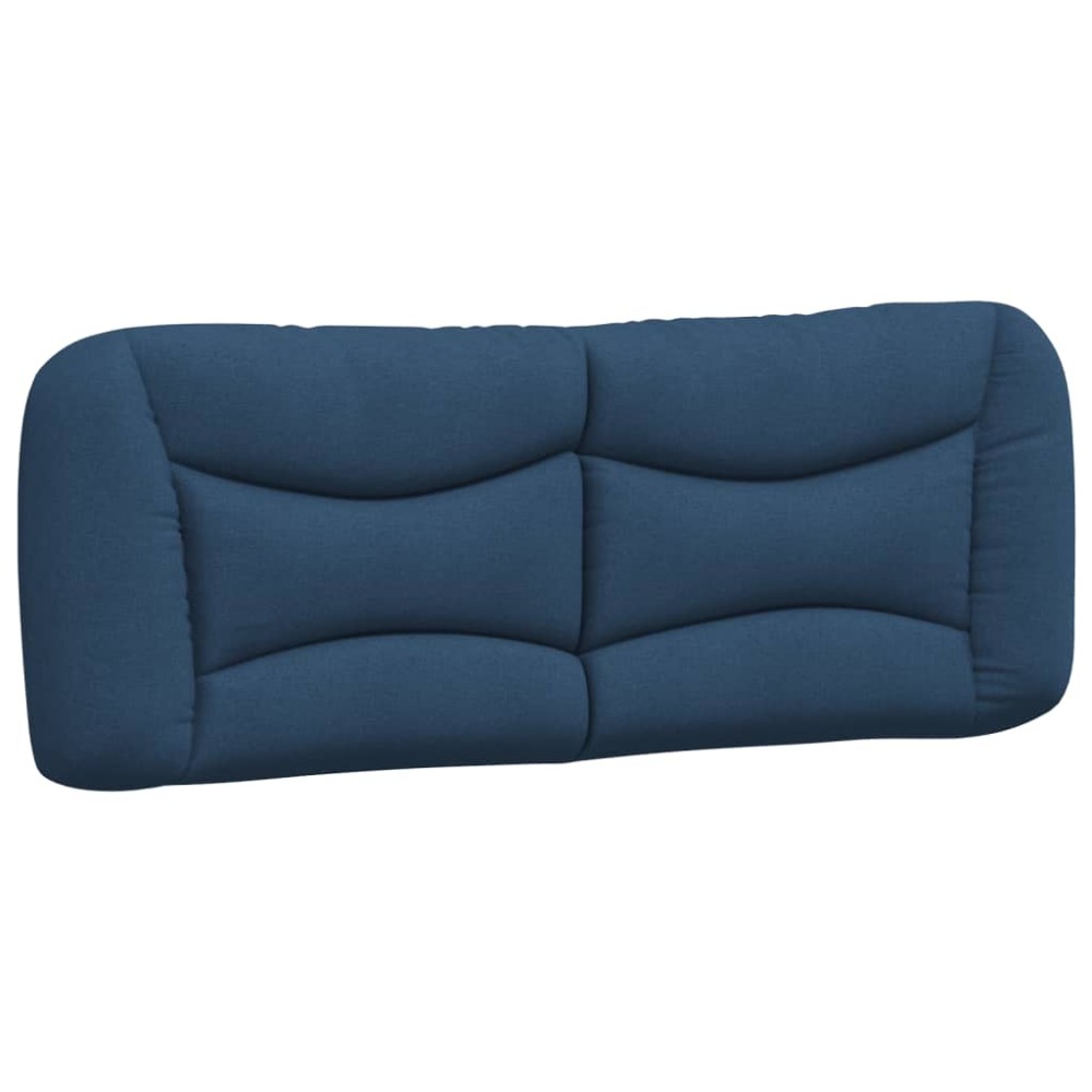vidaXL Pernă pentru tăblie de pat, albastru, 120 cm, material textil