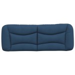 vidaXL Pernă pentru tăblie de pat, albastru, 120 cm, material textil vidaXL Pernă pentru tăblie de pat, albastru, 120 cm, material textil