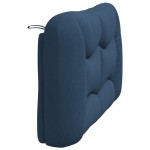 vidaXL Pernă pentru tăblie de pat, albastru, 120 cm, material textil vidaXL Pernă pentru tăblie de pat, albastru, 120 cm, material textil